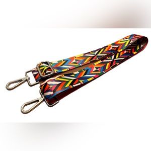 Multicolor Patterned Guitar-style Adjustable Bag Strap